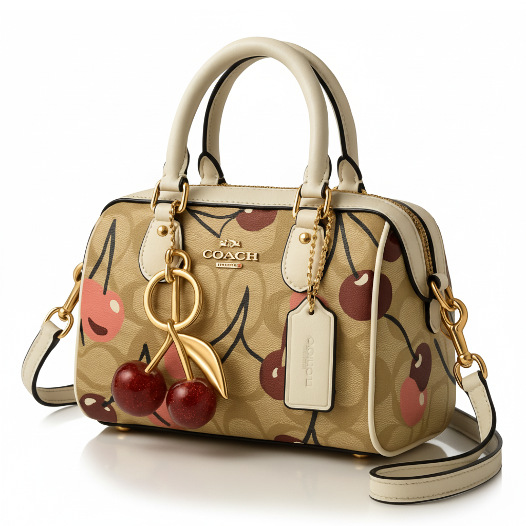 Image of Signature Print Top Handle Mini Satchel Bag
