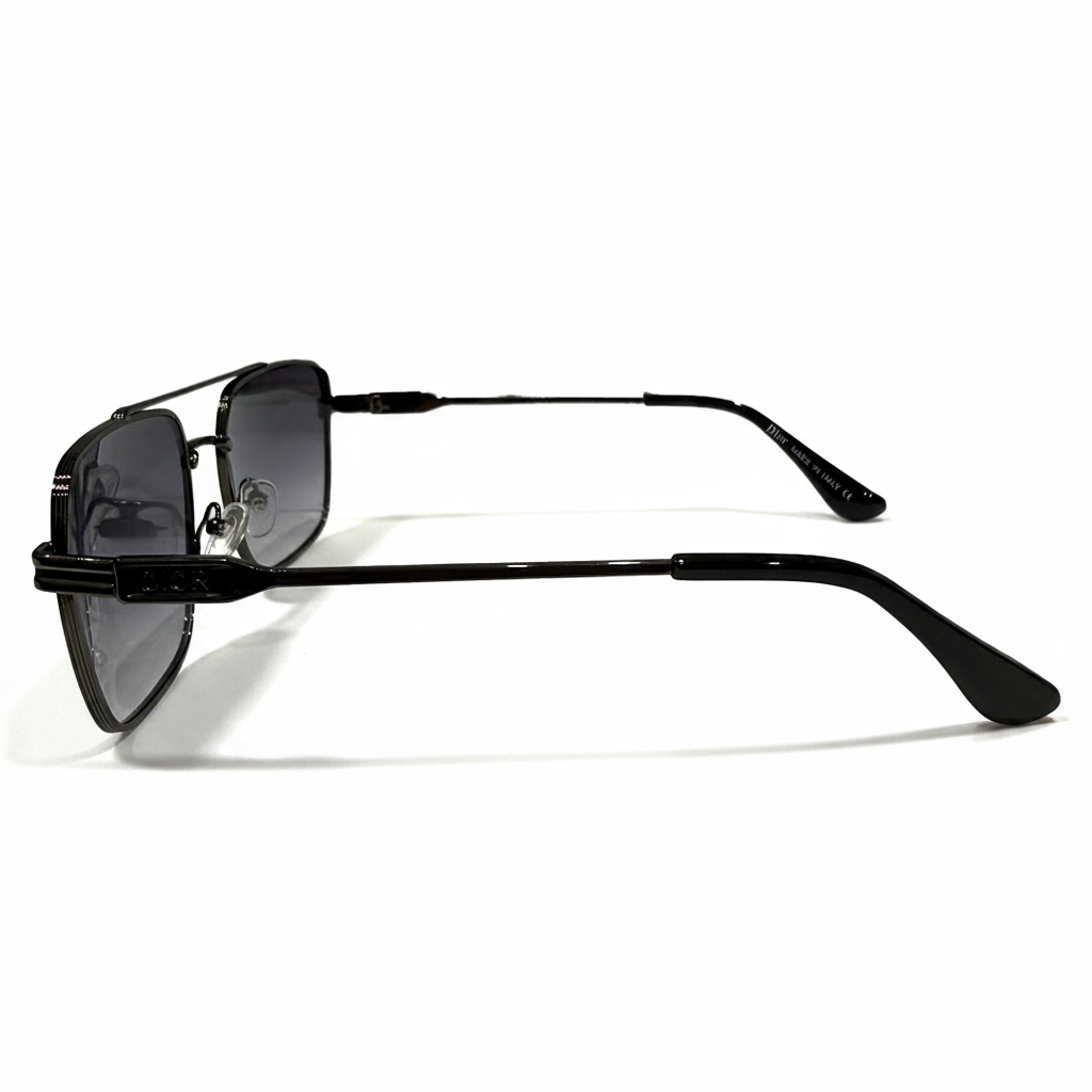 Image of Luxury-Inspired Shadow Line Gradient Square Sunglasses for Men & Women