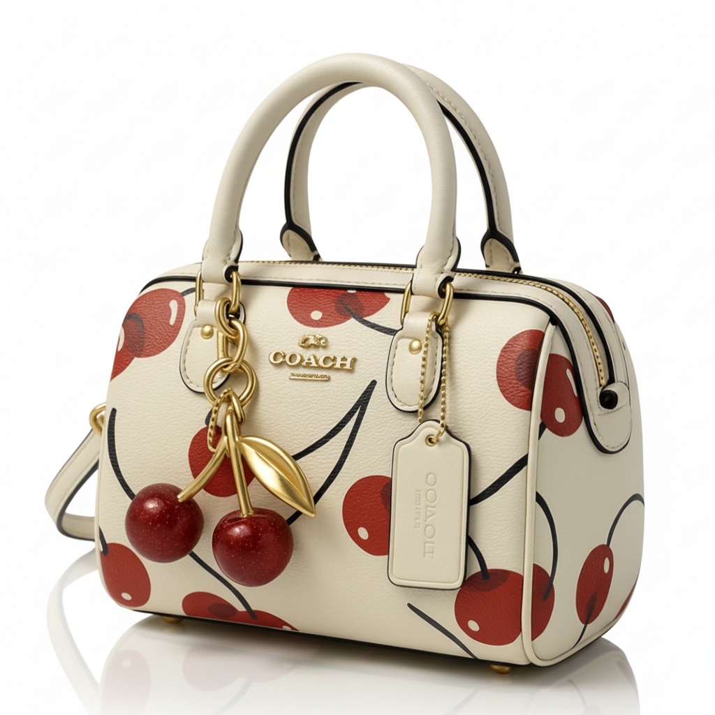 Image of Signature Print Top Handle Mini Satchel Bag