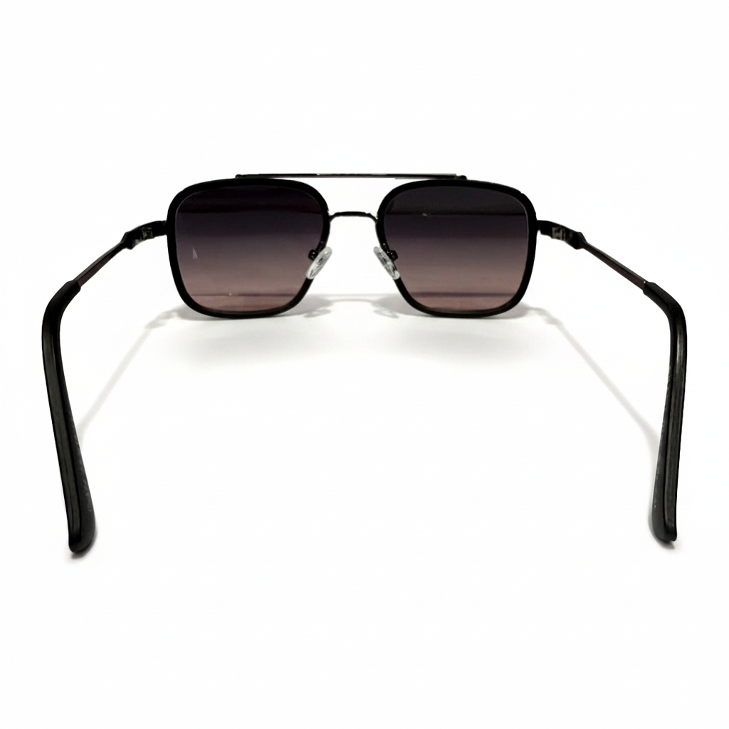 Image of Luxury-Inspired Dual Tone Aviator Square Sunglasses for Men & Women