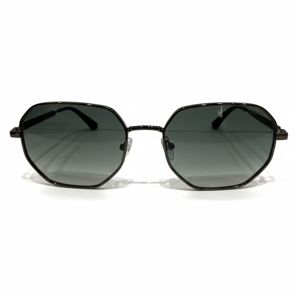 Image of Luxury Inspired Square Sunglasses for Men – Black Frame with Grey Gradient Lenses