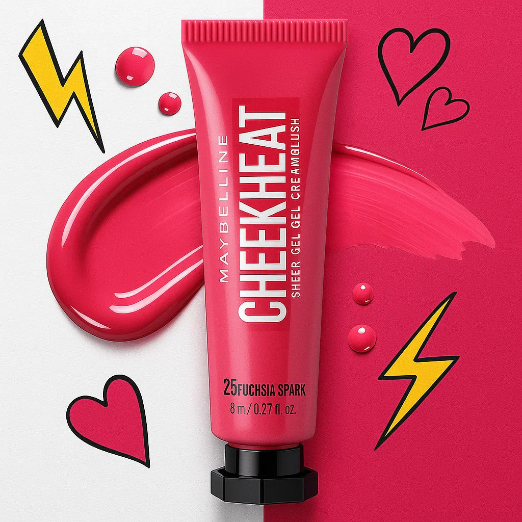 Image of Maybelline Cheek Heat Gel-Cream Blush – Fuchsia Spark