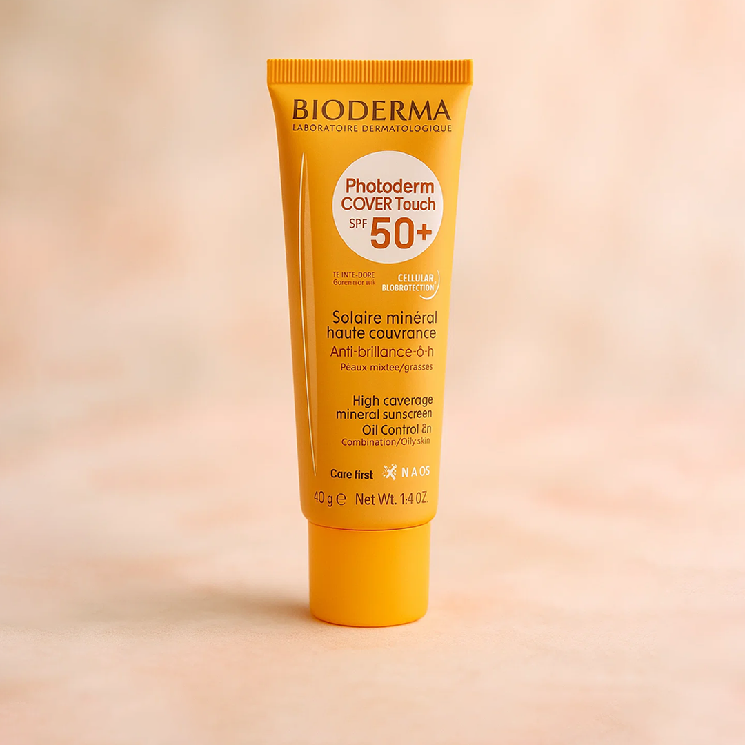 Image of Bio derma Protoderm Cover Touch SPF 50+ Mineral Sunscreen – High Coverage, Oil Control