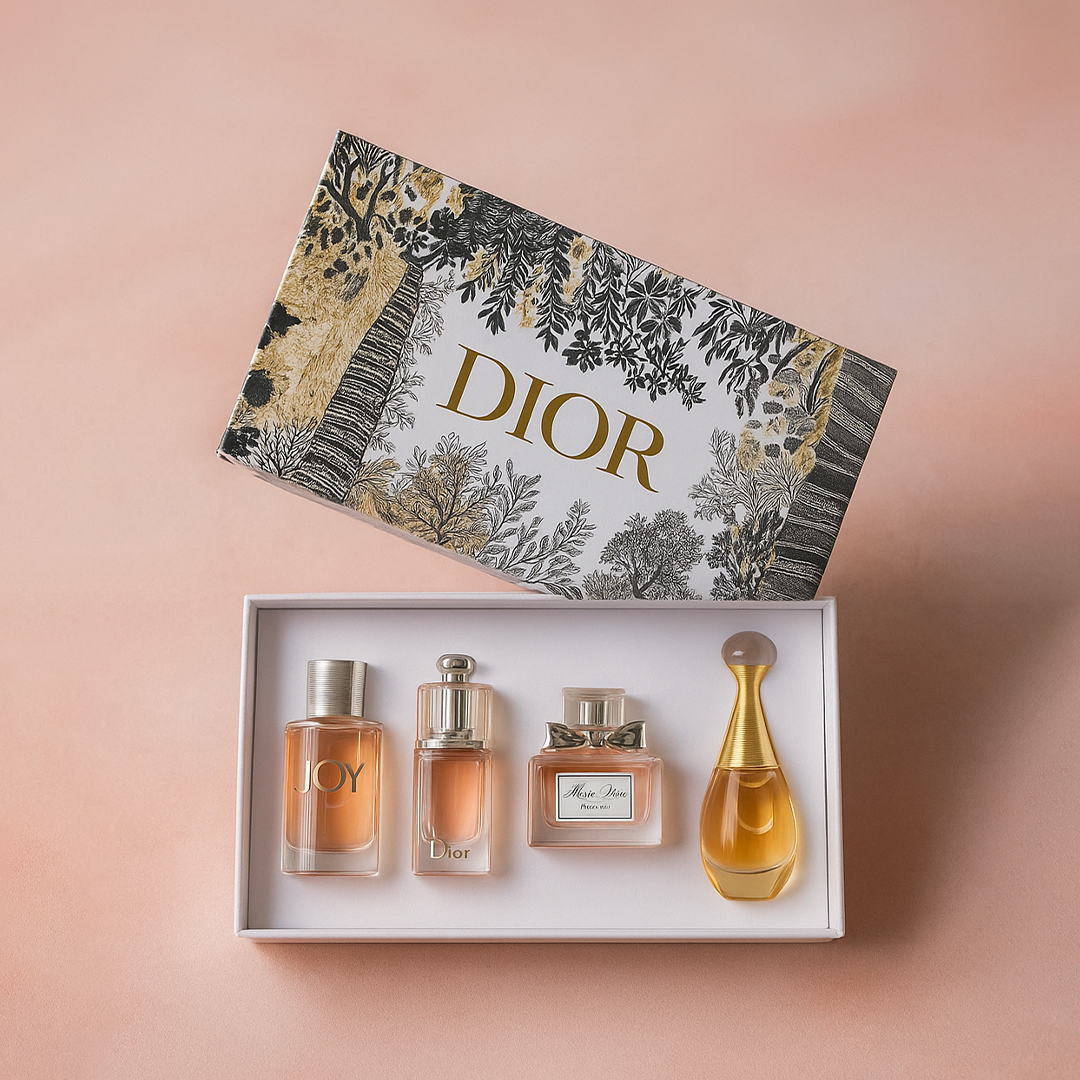 Image of Dior Luxury Mini Perfume Gift Set – Joy, Miss Dior, J’adore & Iconic Dior Scents