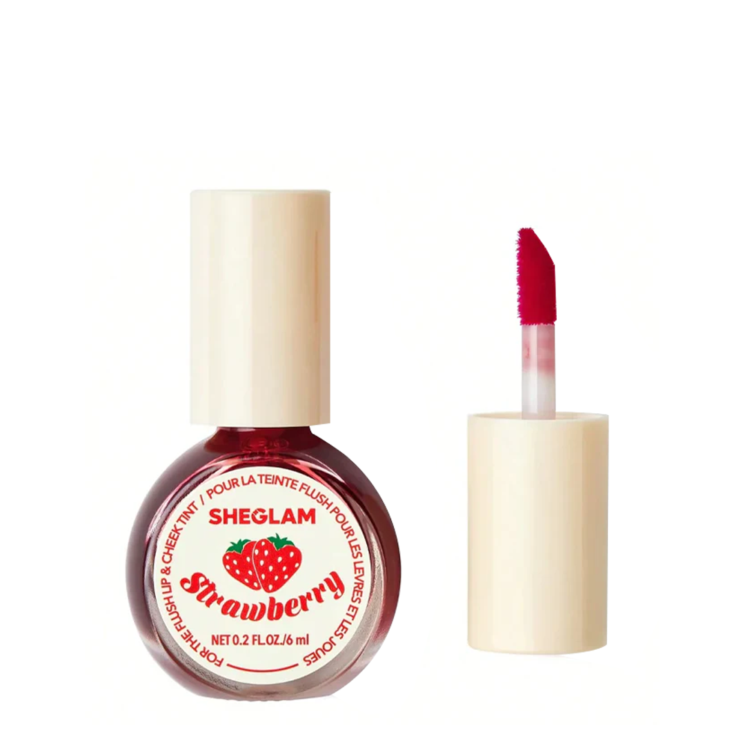 Image of She glam Lip & Cheek Tint – Strawberry (2-in-1 Flush Tint)
