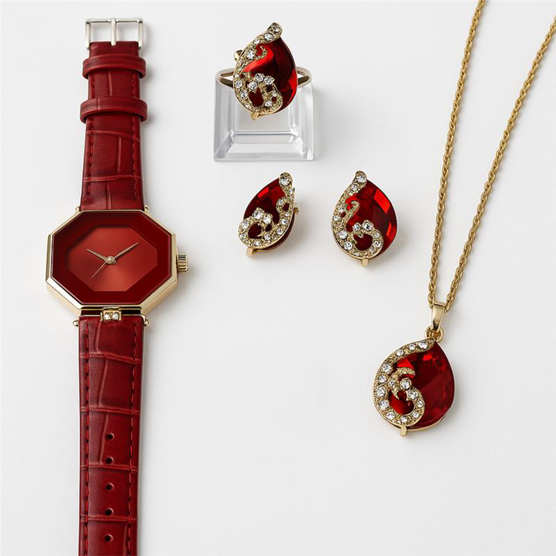 Image of Imperial Elegance Jewelry & Watch Set
