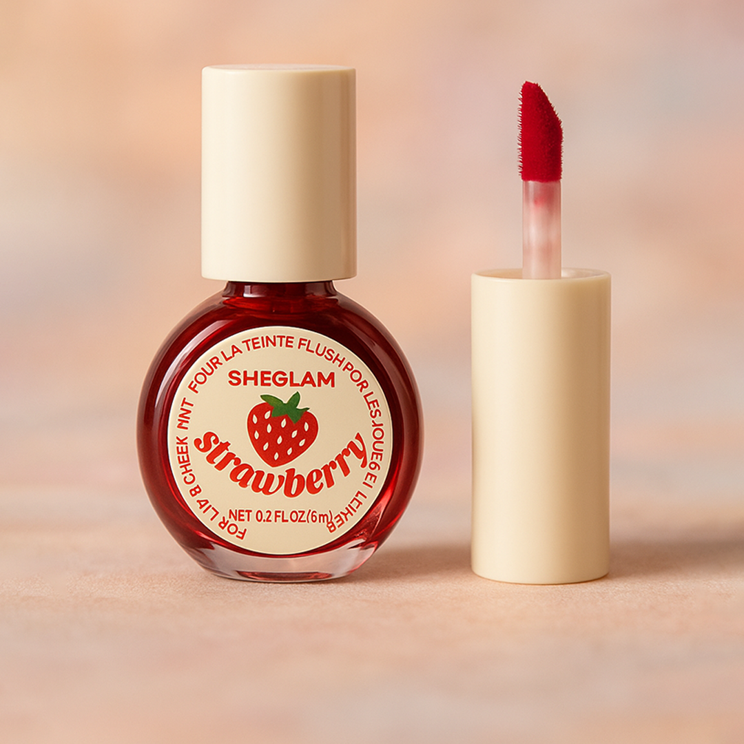 Image of She glam Lip & Cheek Tint – Strawberry (2-in-1 Flush Tint)